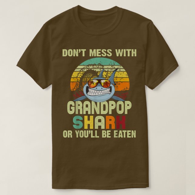 Mens Vathers Day Gift für PapaDont Mess mit Grand T-Shirt (Design vorne)