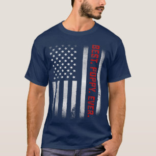 Mens Vathers Day Gift Papa Best Poppy je USA T-Shirt
