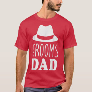 Mens Vathers Day Grooms Vater Hat Wedding Son T-Shirt