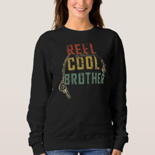 Mens Vathers Day Reel Cool Brother Fishing Fischer Sweatshirt