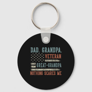 Mens Vathers Day Vater Opa Veteran Großvater Schlüsselanhänger
