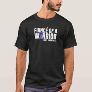 Mens-Verlobte eines Lila Ribbon-Lupus-Aware eines  T-Shirt