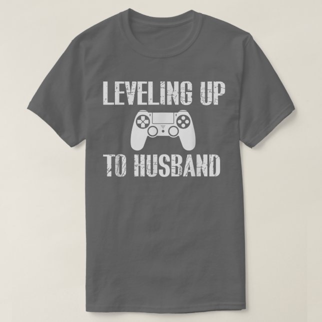 Mens Verlobung T-Shirt für Groom Video Game Lover  (Design vorne)
