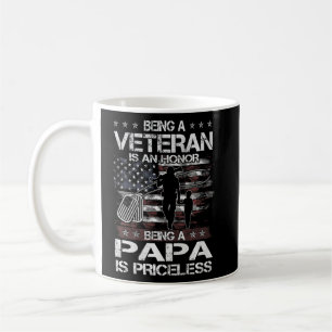 Mens Veteran zu sein ist eine Ehrenpapa ist unbeza Kaffeetasse