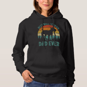 Mens Vintag Best Bull Terrier Vater je Vater Hoodie