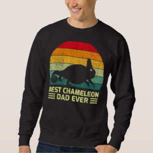 Mens Vintag Best Chameleon Vater je Vatertag Sweatshirt