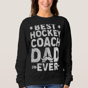 Mens Vintag Best Hockey Coach Vater je Vater D Sweatshirt