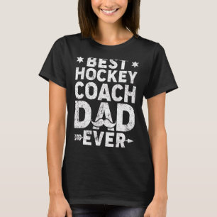 Mens Vintag Best Hockey Coach Vater je Vater D T-Shirt