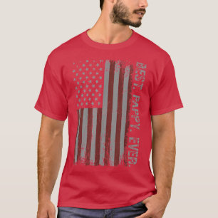 Mens Vintag Best Pappy Ever American Flag Fathers T-Shirt