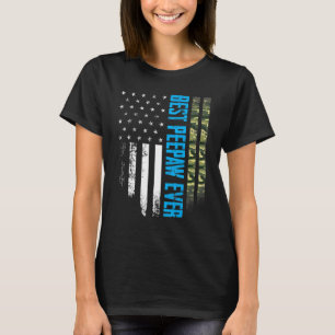Mens Vintag Best Peepaw jemals Camouflage American T-Shirt