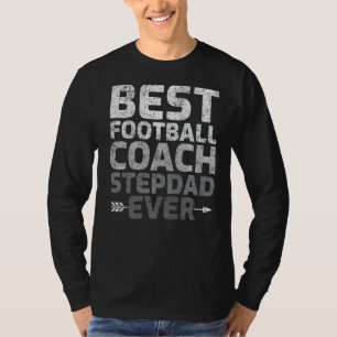 Mens Vintag bester Fußballtrainer Stepdad je Fath T-Shirt