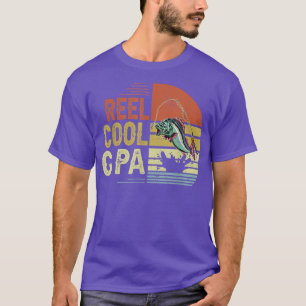 Mens Vintag G PA Reel Cool G PA Fisherman Fathers T-Shirt