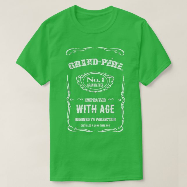 Mens Vintag GrandPere Großvater T-Shirt (Design vorne)