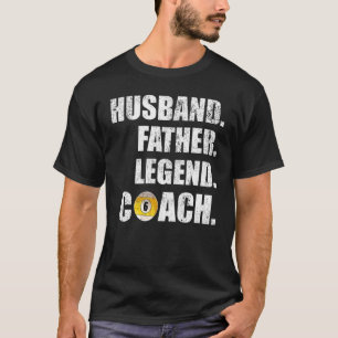 Mens Vintag Husband Pater Legend Billiardtrainer T-Shirt