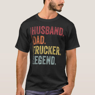 Mens Vintag Husband Vater Trucker Legend für Fader T-Shirt