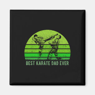 Mens Vintag Retro Best Karate Vater Ever Funny Dad Magnet