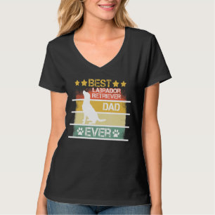 Mens Vintag Retro Best Labrador Retriever Vater Ev T-Shirt