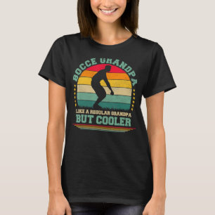 Mens Vintag Retro Bocce Großvater Vatertag T-Shirt