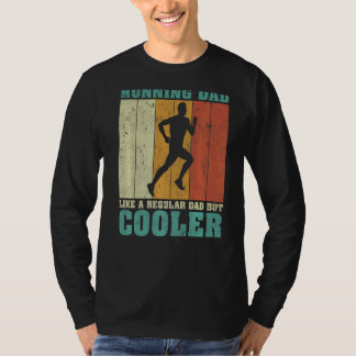 Mens Vintag Retro läuft Vater wie ein regulärer Va T-Shirt