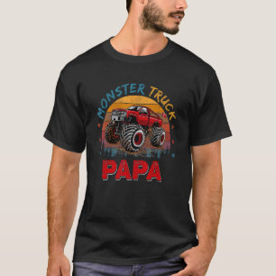 Mens Vintag Retro Monster Truck Papa Faden T-Shirt