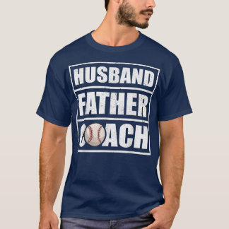 Mens Vintag Style Husband Pater Softball Coach F T-Shirt
