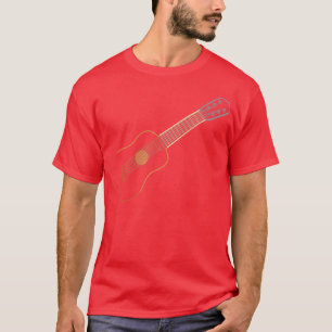 Mens Vintage akustische Gitarre827 T-Shirt