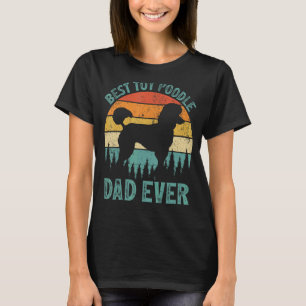 Mens  Vintage Bester Toy Poodle Dad Ever Vatertag T-Shirt