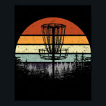 Mens Vintage Retro Disc Frisbee Golf Course Poster<br><div class="desc">Mens Vintage Retro Disc Frisbee Golf Course Sunset 70s Gift. Perfect gift for your dad,  mom,  papa,  men,  women,  friend and family members on Thanksgiving Day,  Christmas Day,  Mothers Day,  Fathers Day,  4th of July,  1776 Independent day,  Veterans Day,  Halloween Day,  Patrick's Day</div>