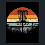 Mens Vintage Retro Disc Frisbee Golf Course Poster<br><div class="desc">Mens Vintage Retro Disc Frisbee Golf Course Sunset 70s Gift. Perfect gift for your dad,  mom,  papa,  men,  women,  friend and family members on Thanksgiving Day,  Christmas Day,  Mothers Day,  Fathers Day,  4th of July,  1776 Independent day,  Veterans Day,  Halloween Day,  Patrick's Day</div>