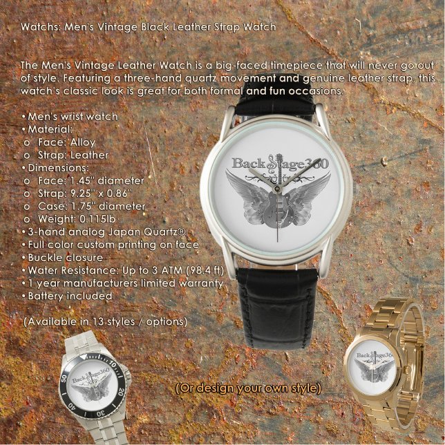 Men's Vintage Watch Armbanduhr (Von Creator hochgeladen)