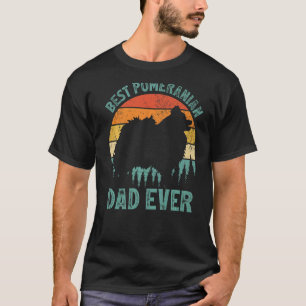 Mens Vintager bester Spitz Vater je Vater's Da T-Shirt
