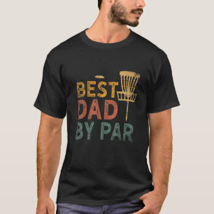 Mens Vintager bester Vater Par Disc Golf Funny Fee T-Shirt