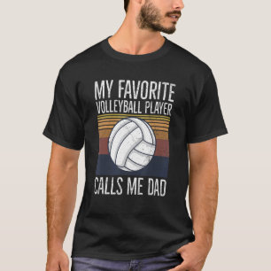 Mens Volleyball-Angebot für einen Vater eines Voll T-Shirt