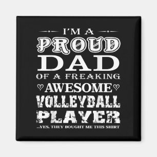 Mens Volleyball Ich bin ein stolzes Volleyball Vat Magnet