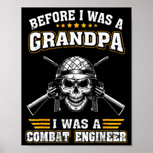 Mens war Pionier bevor Opa stolz Poster