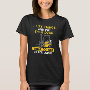 Mens Warehouse Gabelstapler-Treiber und Gabelstapl T-Shirt