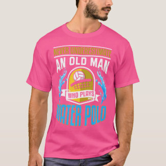 Mens Water Polo Shirt Funny Alter Mann Grandpa Was