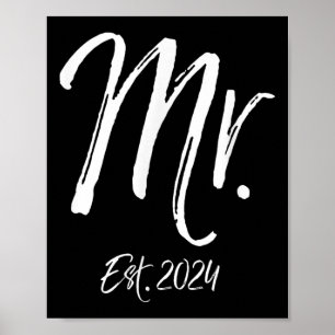 Mens Wedding Jubiläumsidee für Ehemann Mr. Poster