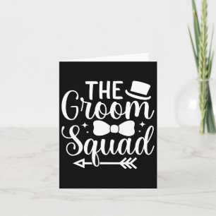 Mens Wedding Party Trauzeugen der Groom Squad Bach Karte