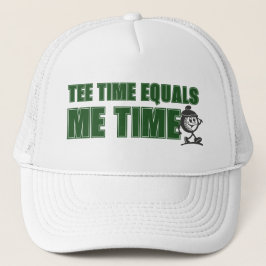 Mens Weekend Scramble Golf Dad Tee Time Equals Me  Truckerkappe