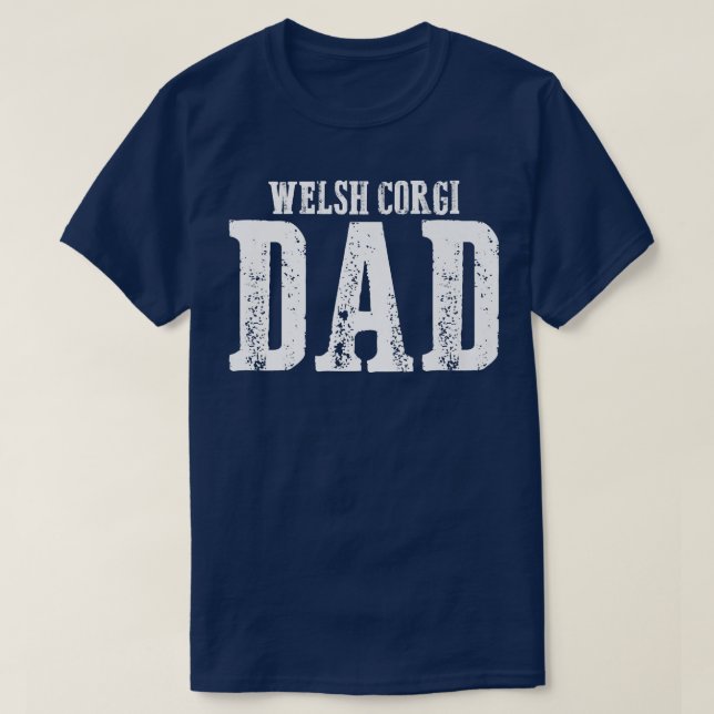 Mens Welsh Corgi Dad871 T-Shirt (Design vorne)