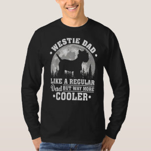 Mens Westie Vater wie ein regelmäßiger Vater Westi T-Shirt