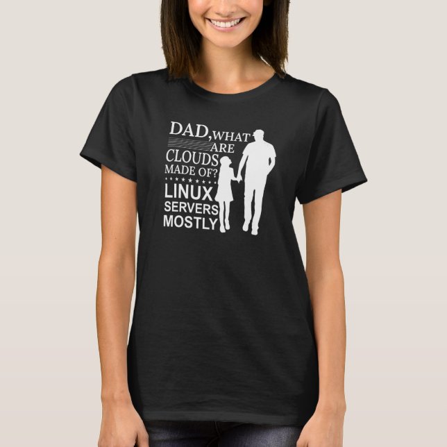 Mens What Are Clouds Made Of  Linux Cloud Computin T-Shirt (Vorderseite)