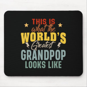 Mens What The World&#; s Bester Grandpop sieht aus Mousepad