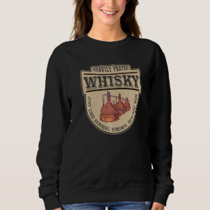 Mens Whisky trinken Zitat Vintag Sweatshirt