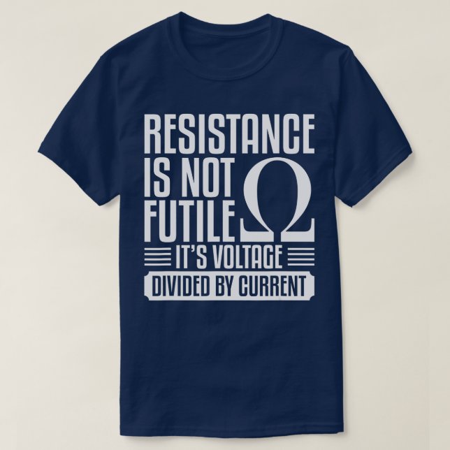 Mens-Widerstand ist kein lustiges Zitat für ein E T-Shirt (Design vorne)