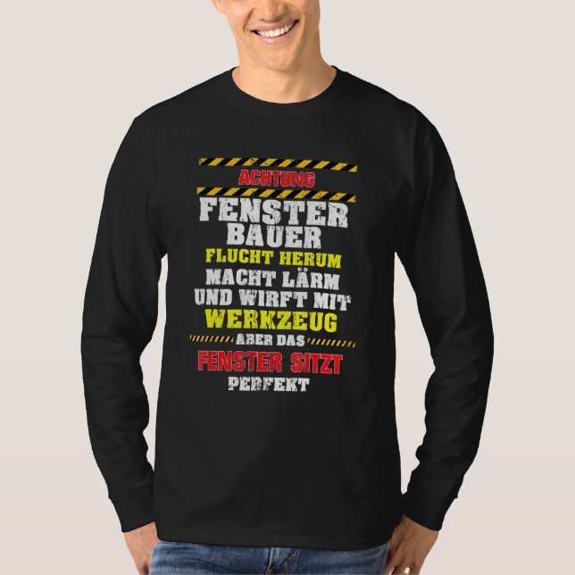 Mens Window Builder Threads mit Tool und Escape T-Shirt (Vorderseite)