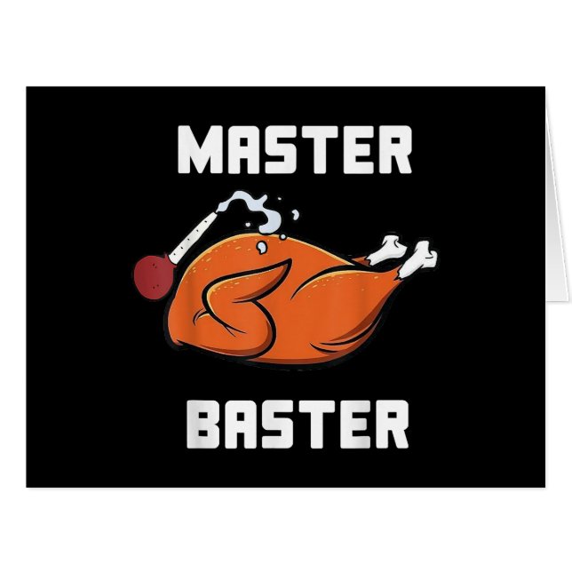 Mens Women Master Baster Funny Turkey Baster Danke (Vorderseite (Horizontal))
