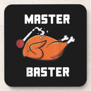 Mens Women Master Baster Funny Turkey Baster Danke Getränkeuntersetzer