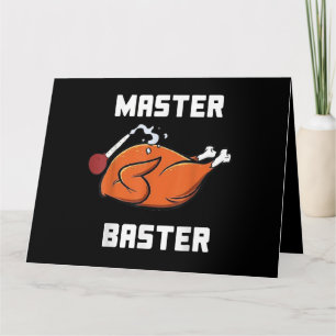 Mens Women Master Baster Funny Turkey Baster Danke Karte